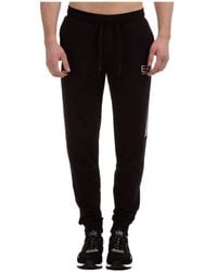 EA7 - Side-Stripe Track Pants - Lyst