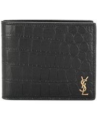 Saint Laurent - Tiny Monogram East/West Wallet - Lyst