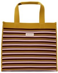 Marni - Medium Striped Handbag - Lyst