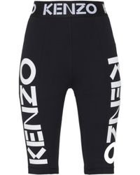 KENZO - Logo Printed Knee-Length Shorts - Lyst