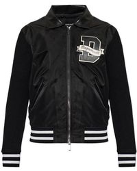 DSquared² - Logo Trim Bomber Jacket - Lyst