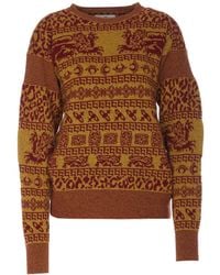 Vivienne Westwood - Pattern Intarsia-Knit Crewneck Jumper - Lyst