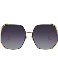 BVLGARI - Bulgari Geometric Frame Sunglasses - Lyst