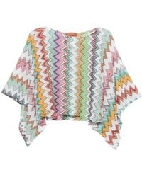 Missoni - Short Sleeve Zigzag Pattern Blouse - Lyst