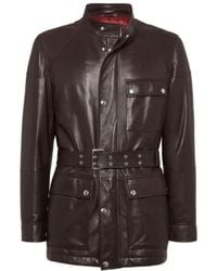Brunello Cucinelli - Belted Leather Safari Jacket - Lyst