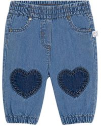Stella McCartney - Heart-Patch Elasticated-Cuff Jeans - Lyst