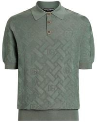 Dolce & Gabbana - Silk Polo Shirt - Lyst