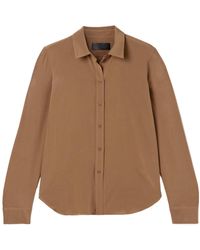 Nili Lotan - Gaia Silk Long-Sleeve Shirt - Lyst