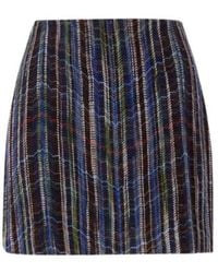 Missoni - Wool And Viscose Mini Skirt With Woven Motif - Lyst