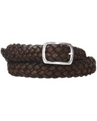 Orciani - Logo Embossed Braided Belt - Lyst