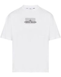 Stone Island - Logo Printed Crewneck T-Shirt - Lyst
