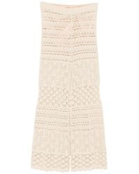 Semicouture - Crochet Trousers - Lyst