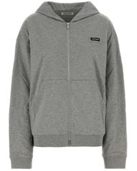 Miu Miu - Logo Zip-Up Hoodie - Lyst