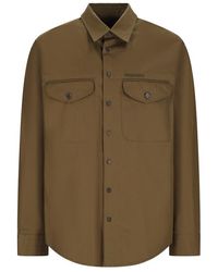 DSquared² - Logo Detailed Utility Shirt - Lyst