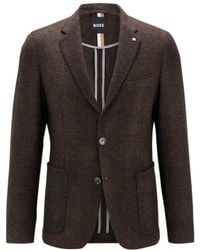 BOSS - Long-Sleeved Coat - Lyst