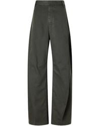 Tibi - Stretch Twill Wide-Leg Pants - Lyst