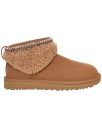 UGG - Classic Ultra Mini Maxi Curly Ankle Boots - Lyst