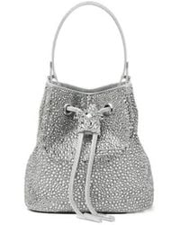 Versace - La Medusa Embellished Satin Mini Bucket Bag - Lyst