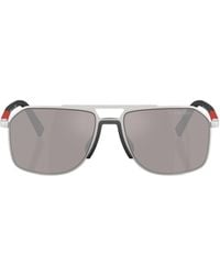 Prada Linea Rossa - Prada Eyewear Linea Rossa Pilot Frame Sunglasses - Lyst