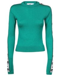 Chiara Ferragni - Long-Sleeved Crewneck Knitted Jumper - Lyst