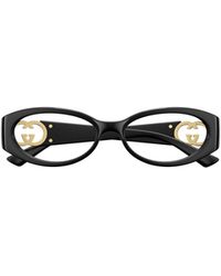 Gucci - Eyewear Oval-Frame Glasses - Lyst