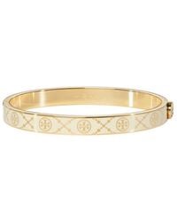 Tory Burch - T Monogram Hinge Bracelet - Lyst