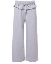 Magda Butrym - Ruffled Cotton-Blend Sweatpants - Lyst
