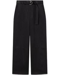 Nanushka - Husna Belted Crinkled Satin Pants - Lyst