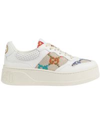 Gucci - Gg Lace-Up Sneakers - Lyst