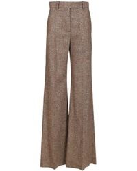 Valentino - Pleat Detailed Flared Pants - Lyst