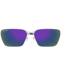 Balenciaga - Eyewear Geometric Frame Sunglasses - Lyst