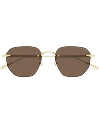 Montblanc - Pilot Frame Sunglasses - Lyst