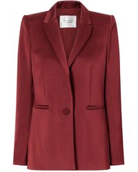 Galvan London - Satin Single-Breasted Blazer - Lyst