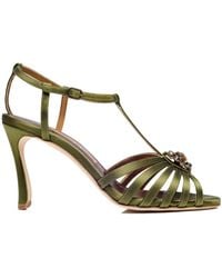 Manolo Blahnik - Open-Toe High-Heeled Sandals - Lyst