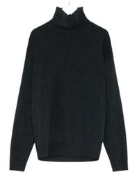 Lemaire - High-Neck Wool Sweater - Lyst