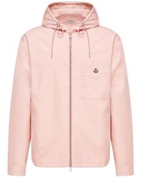 Moncler - Cotton Blend Poplin Shirt Jacket - Lyst