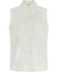 P.A.R.O.S.H. - Embroidered Sleeveless Shirt - Lyst