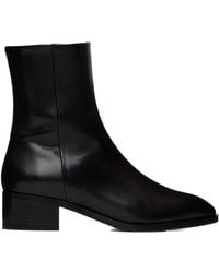 Aeyde - Solid Leather Ankle Boots - Lyst