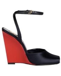 Saint Laurent - Two-Tone High-Heeled Sandals - Lyst