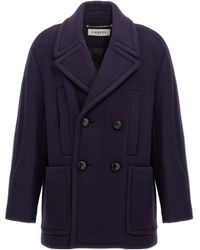 Lanvin - Double-Breasted Coat - Lyst