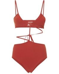 Christopher Esber - Bandeau Tie One Piece Swimsuit - Lyst