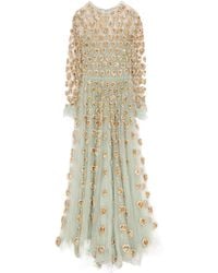 Valentino - Round-Neck Long-Sleeved Dress - Lyst