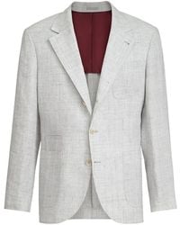 Brunello Cucinelli - Linen Patch-Pockets Blazer - Lyst