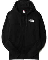 The North Face - Logo-Print Zip-Up Hoodie - Lyst