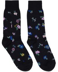 Sacai - Floral Pattern Mid-Calf Socks - Lyst