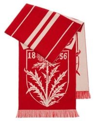 Burberry - Pattern Jacquard Frayed-Edge Scarf - Lyst