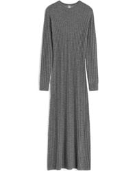 TOTEME - Totême Long Sleeved Ribbed Maxi Dress - Lyst