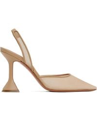 AMINA MUADDI - Holli Mesh Sling 95 Heels - Lyst