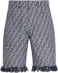 Fendi - Bermuda Denim Shorts - Lyst