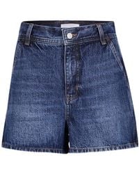 FRAME - The Dockside Denim Shorts - Lyst